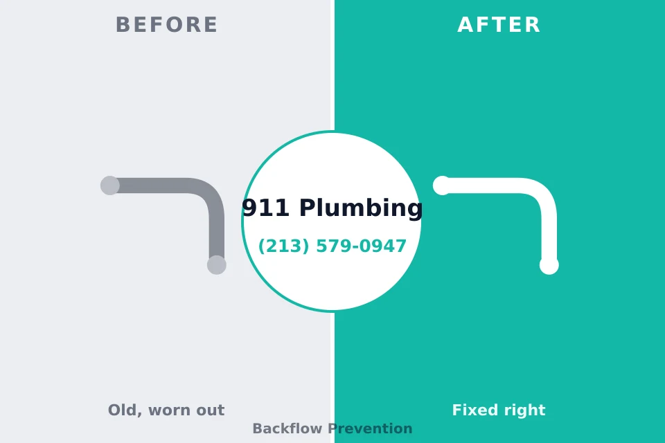 Before and after: plumbing repair Spring Lake Heights, NJ